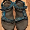 Teva Sandalen Gr. 40 schwarz/blau/grau Muster