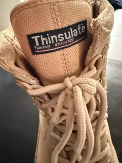 Thinsulate Boots beige Herren Gr. 42 Schuhe Schnürschuhe