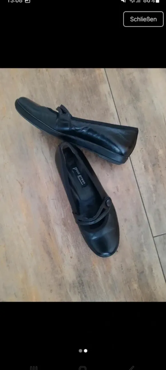 Tolle schwarze Paul Green Ballerina Gr.38