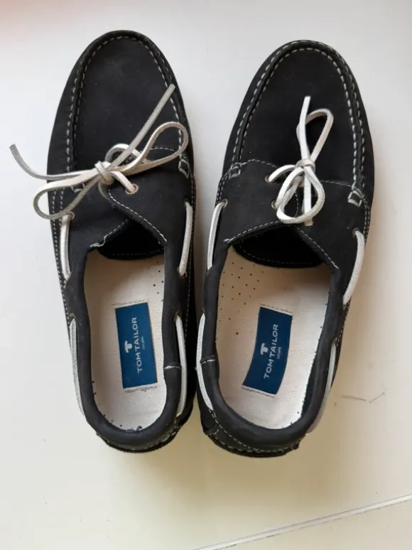 Tom Tailor Bootsschuhe / Mokassins – Dunkelblau – Gr. 41