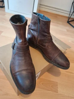 Tommy Hilfiger Lederstiefel braun