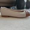 Tommy Hilfiger Slipper Ballerinas Größe 38 beige Cognac Gold