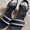 Tommy Hilfiger WEDGE - Espadrille/Sandale- space blue 39