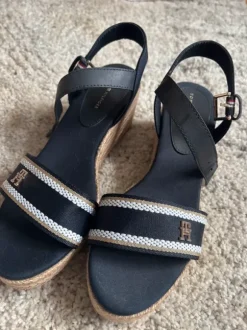Tommy Hilfiger WEDGE - Espadrille/Sandale- space blue 39
