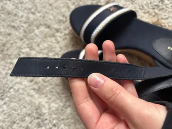 Tommy Hilfiger WEDGE - Espadrille/Sandale- space blue 39