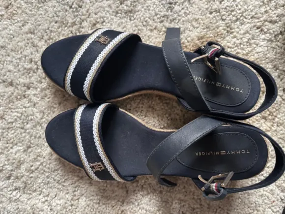 Tommy Hilfiger WEDGE - Espadrille/Sandale- space blue 39