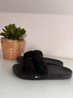 Tommy Jeans Sandalen Slipper schwarz