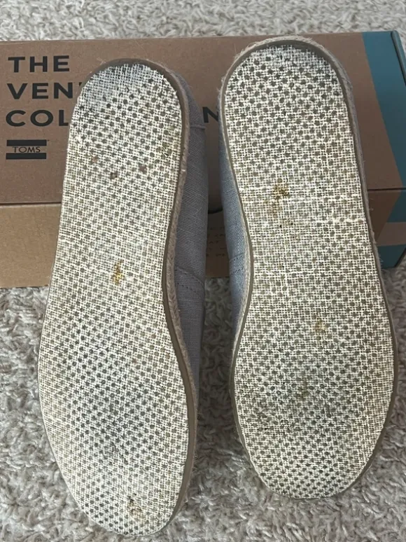 Toms Classic Grey Linen Rope Sole