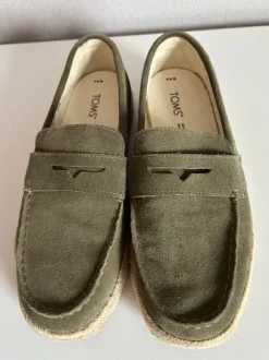 TOMS Espadrille Groen suede maat 41