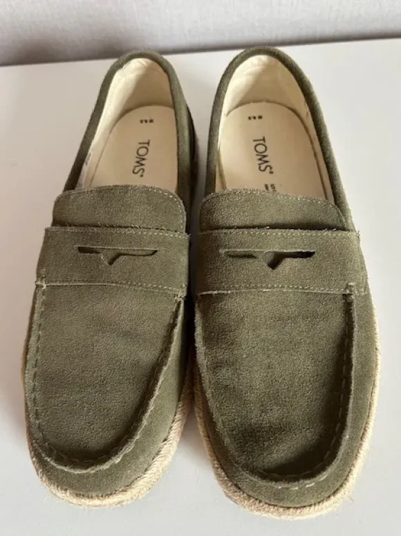TOMS Espadrille Groen suede maat 41