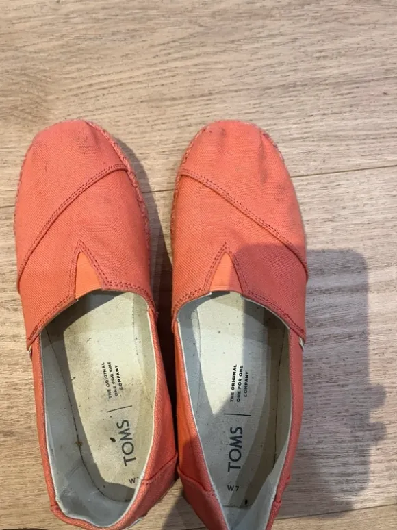 TOMS Espadrilles Slipper orange – Sommer Schuhe – guter Zustand