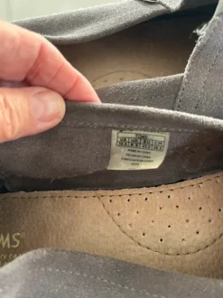 Toms suède espadrille Maat 43,5 Grijs