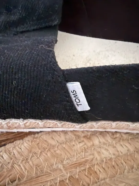 Toms zwarte schoenen maat 9,5