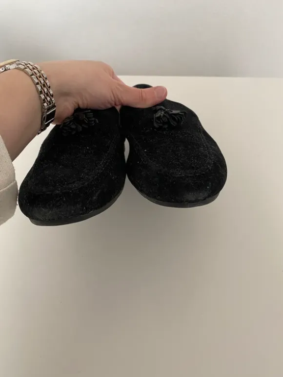 Topman Herren Schuhe Mokassins Slipper Schwarz Gr 43