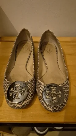 Tory Burch Snake Print Ballet Flats - Size US 5