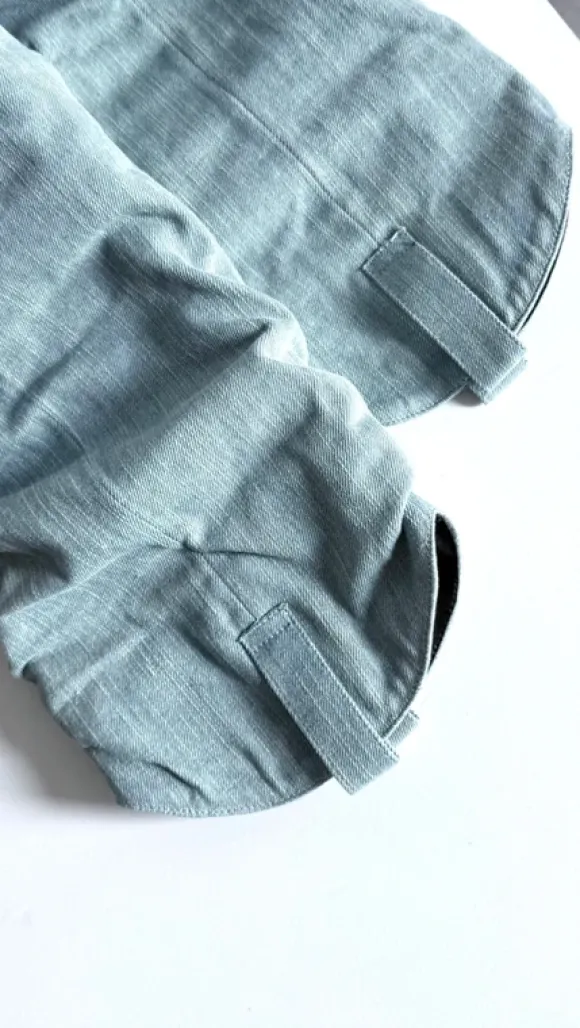 Trendy Denim Fold-Over Cowboy Boots