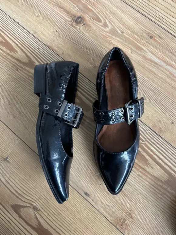 trendy pointy ballerinas