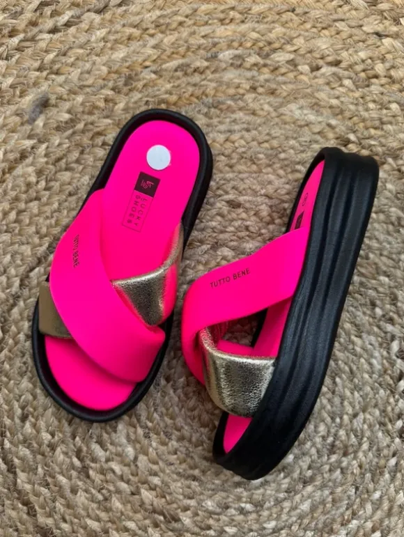 Tutto Fluor Gold Slides maat 39