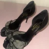Valentino Garavani Lace Bow Heels Schwarz 39