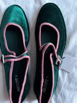 Velvet ballerinas Pull & Bear