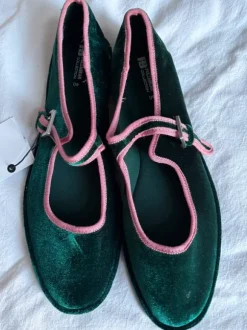 Velvet ballerinas Pull & Bear