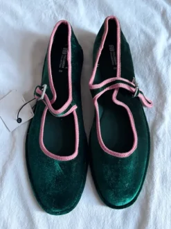 Velvet ballerinas Pull & Bear