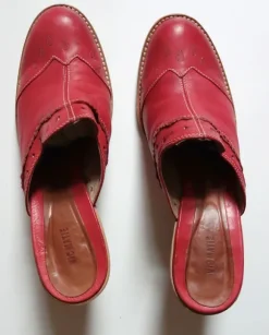 Vic Matié Leder-Pumps, Rot, Gr. 40