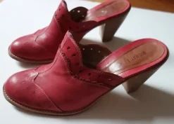 Vic Matié Leder-Pumps, Rot, Gr. 40