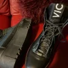 Vic Matie Plateau Boots 37 grün-schwarz