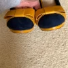 Vices Absatzschuhe Pumps Blau Gelb Leder