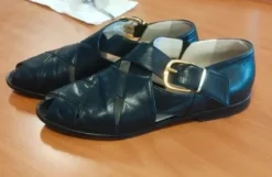 Vintage fisherman leather sandals sandali sandalen Italian made
