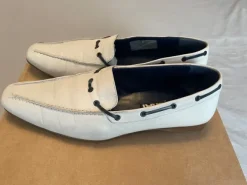 Vintage JHAY Leder-Loafer in Weiß – Italienischer Chic mit Charakter