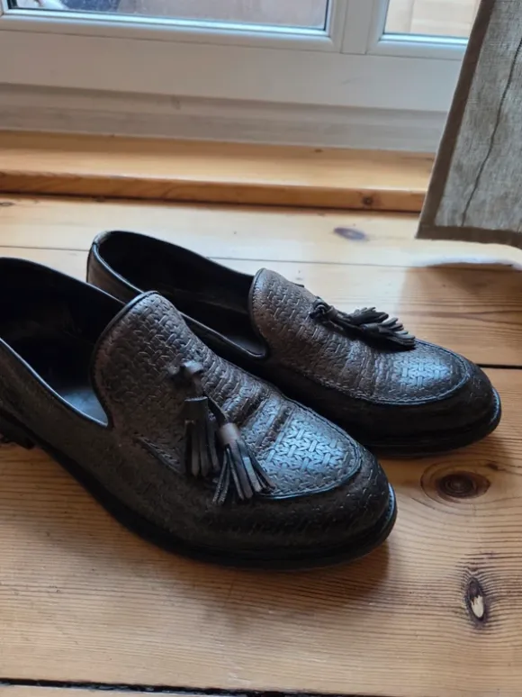 Vintage Loafer Italien geflochten