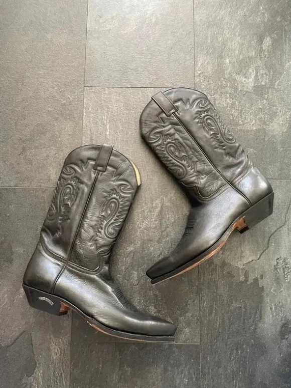 Vintage Sendra 2450 Cowboy Biker Boots (USA Y2K Streetwear Texas style)