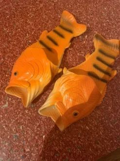 Vis slippers maat 46