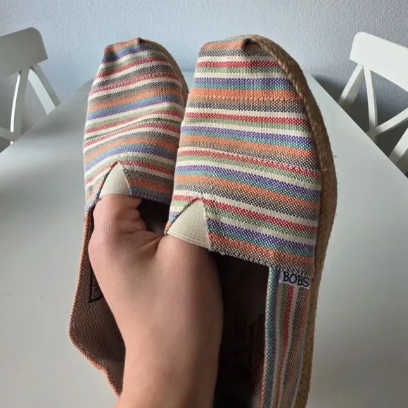 Vrolijke gestreepte BOBS from Skechers espadrilles / instappers - Maat 40