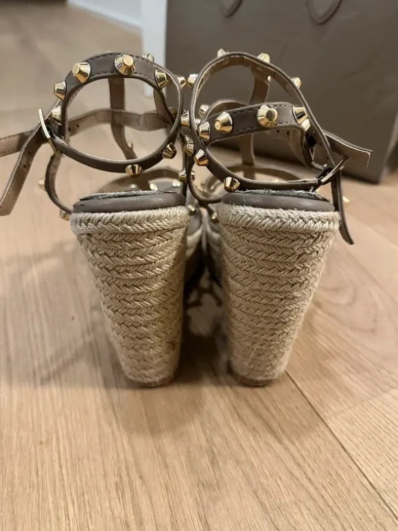 Wedges Espadrilles Keilabsatz Sandalen Nieten