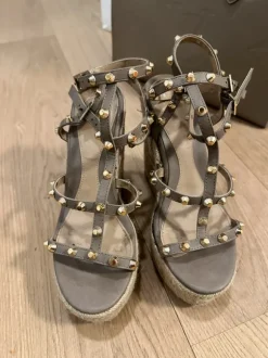 Wedges Espadrilles Keilabsatz Sandalen Nieten