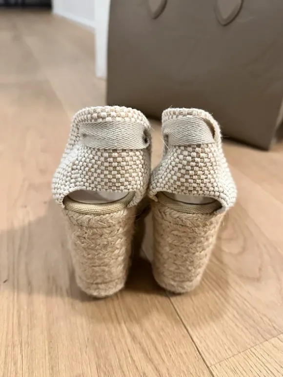 Wedges Keilabsatz Sandalen Bast Mango