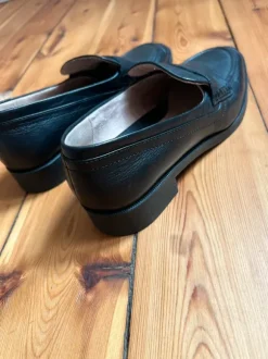 Weiche Leder Loafer / Mit kleinem Absatz