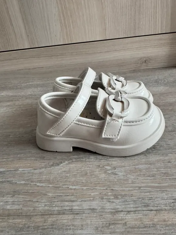 Weiße Kinder-Sneaker mit Klettverschluss Gr.22