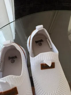 White bench slip-on trainers size 39