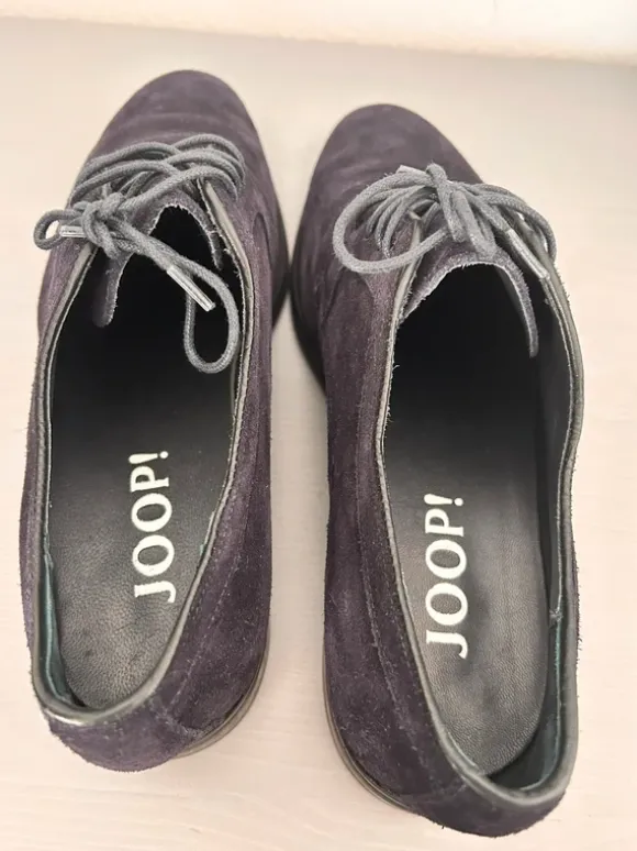 Wildleder Anzugschuhe dunkelblau Joop