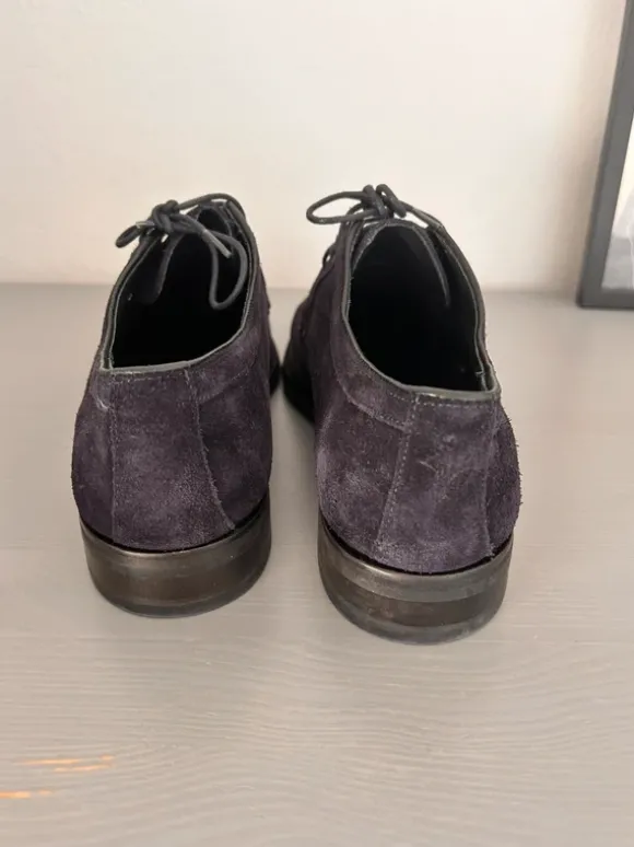 Wildleder Anzugschuhe dunkelblau Joop