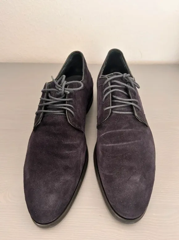 Wildleder Anzugschuhe dunkelblau Joop