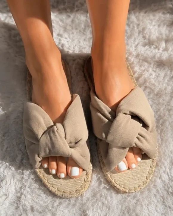 Wunderschöne H&M Espadrille Sandalen in Beige/ Taupe Größe 40