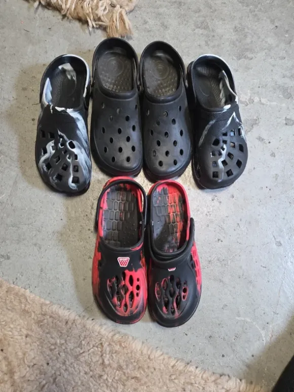 3x Pantoletten im set