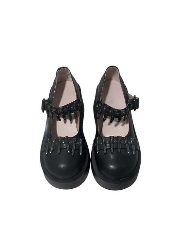 Y2k Gothic lolita bullet platform shoes
