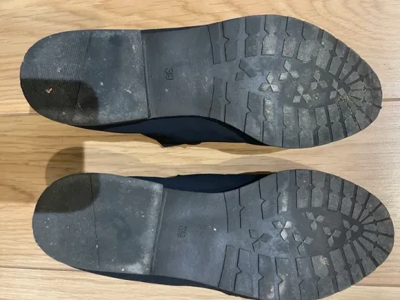 Zapatos azul marino con cremallera