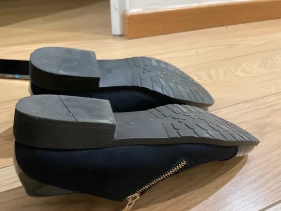 Zapatos azul marino con cremallera